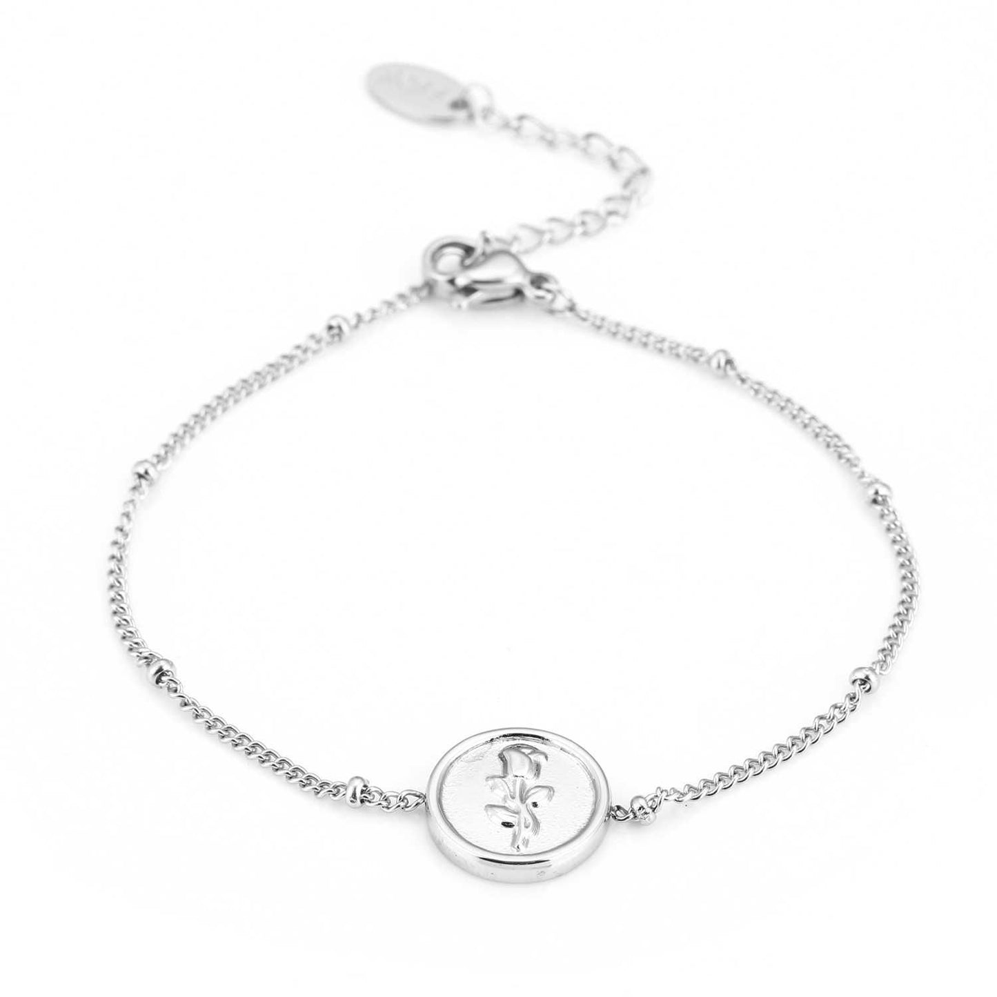 Rose Bracelet Silver