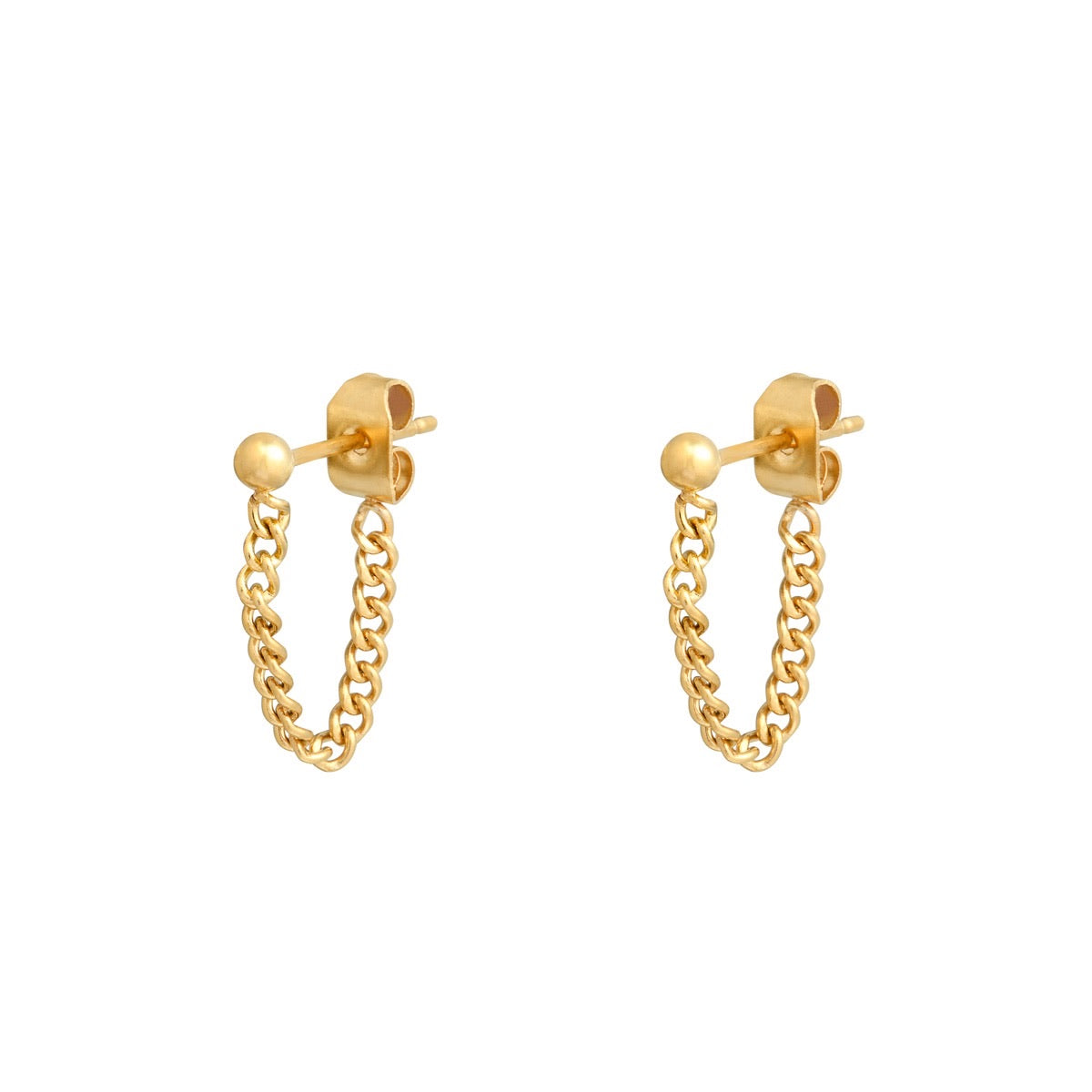 Chain Earrings Gold