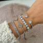 Cleva Bracelet Silver Glitter