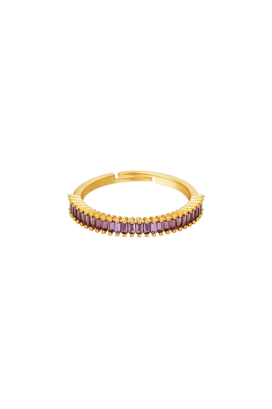 Purple Diamond Ring