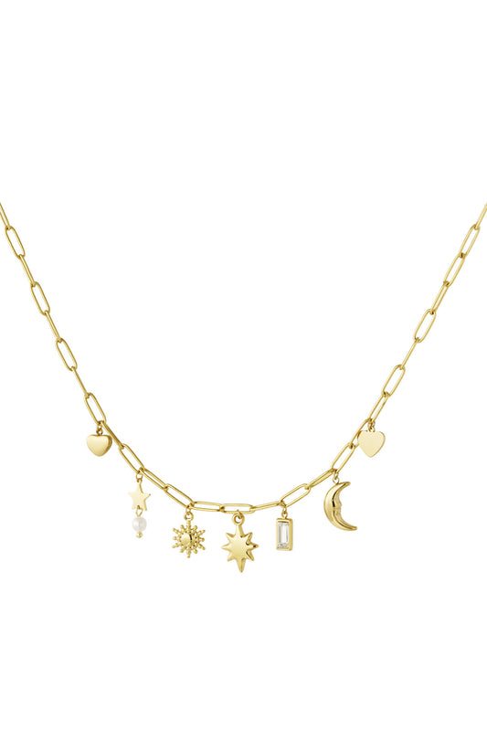 Charm Necklace Gold