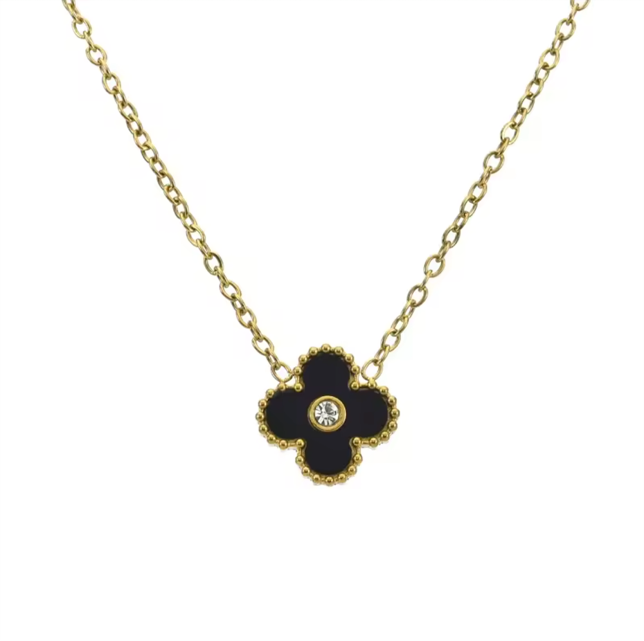 Single Clover Necklace Diamond