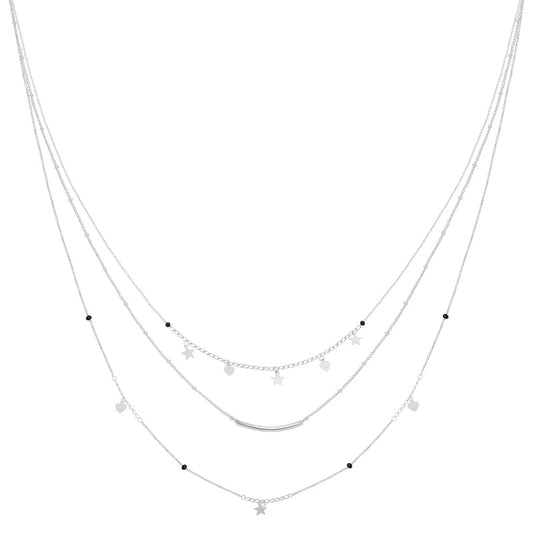 Triple Necklace Silver