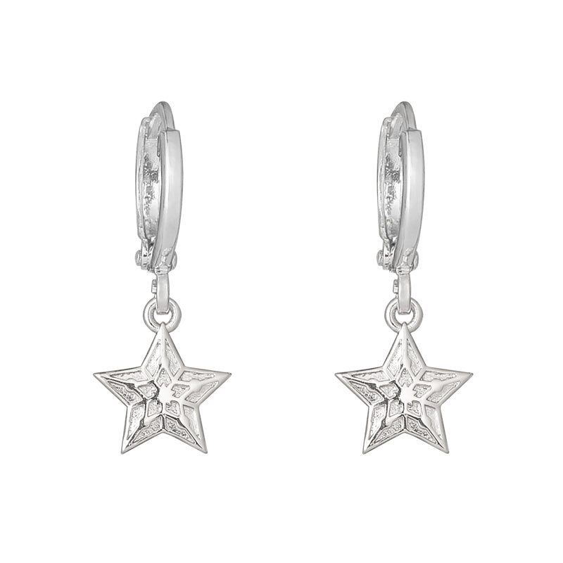 Star Earrings Silver