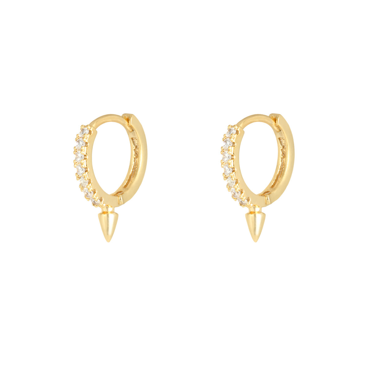 Spike Earrings Gold