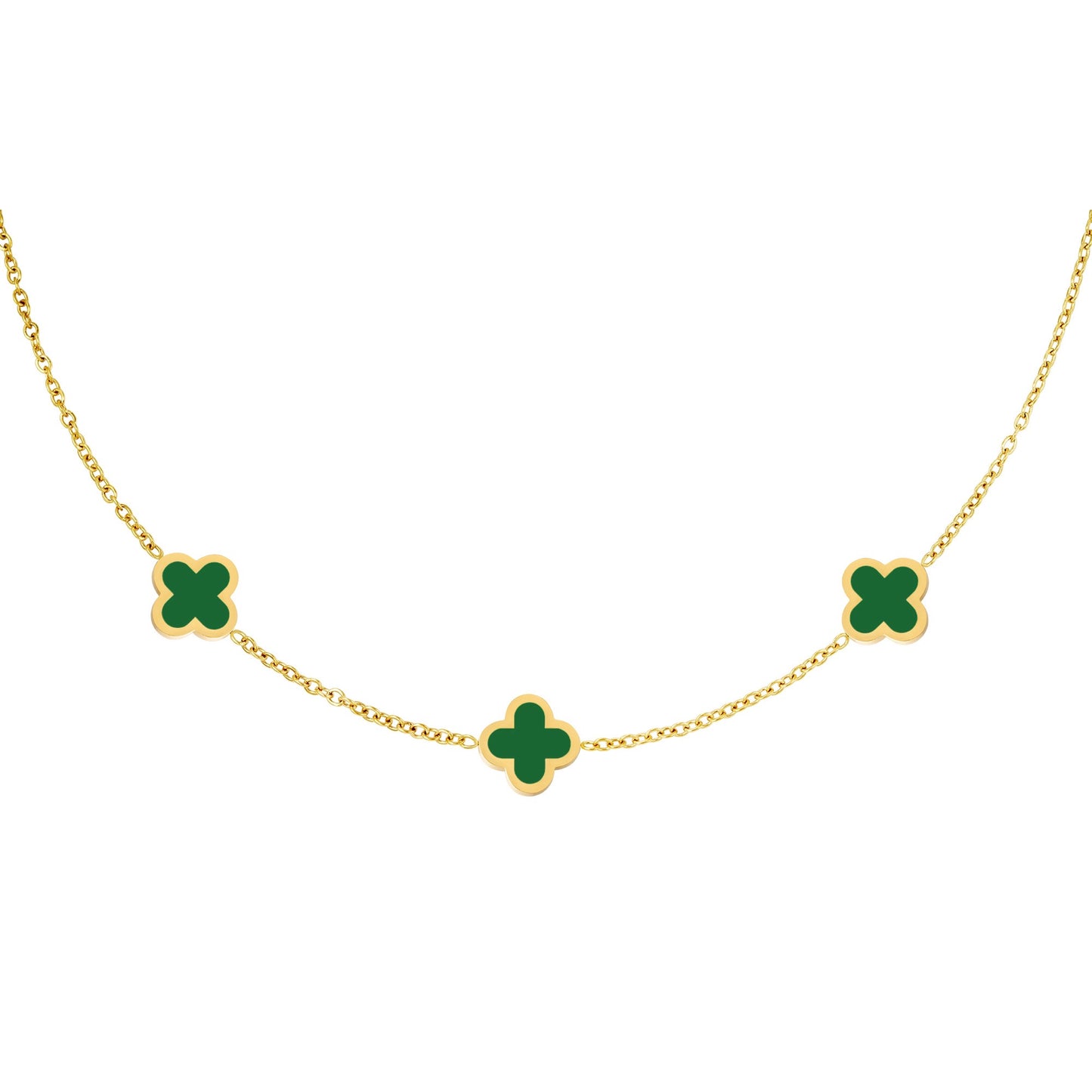 Green Clover Necklace