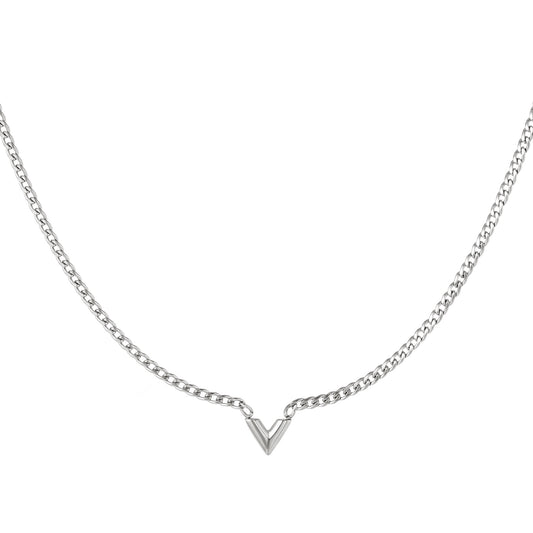 Special V Necklace Silver