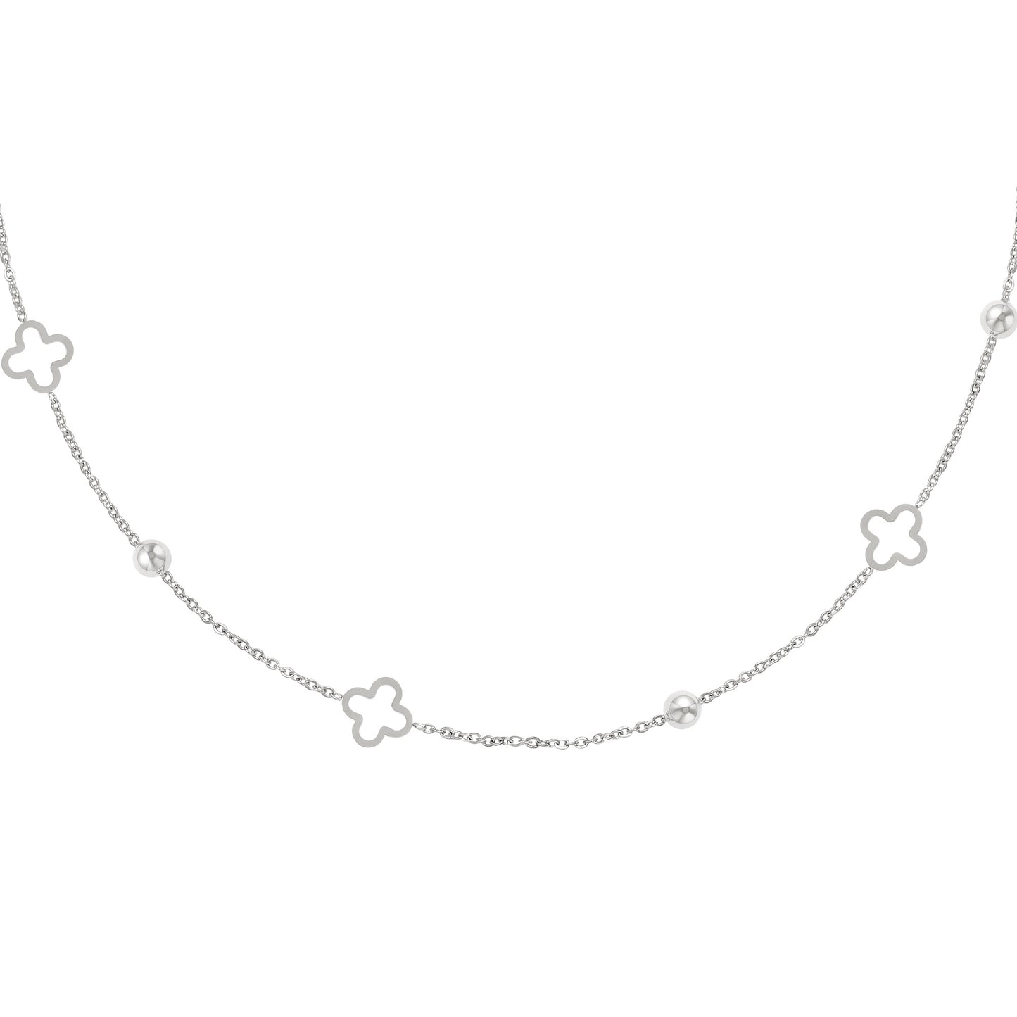 Clover Necklace Silver