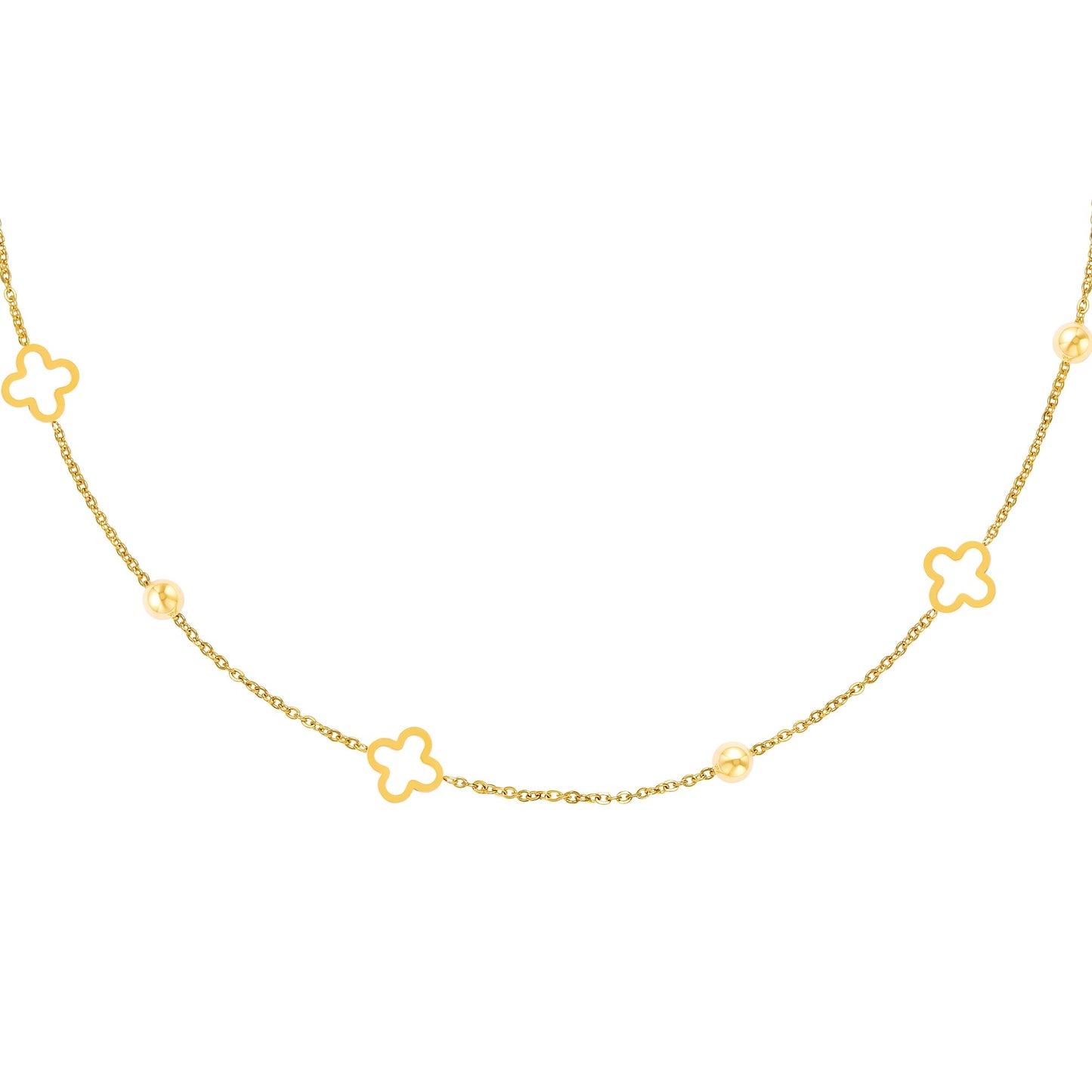 Clover Necklace Gold