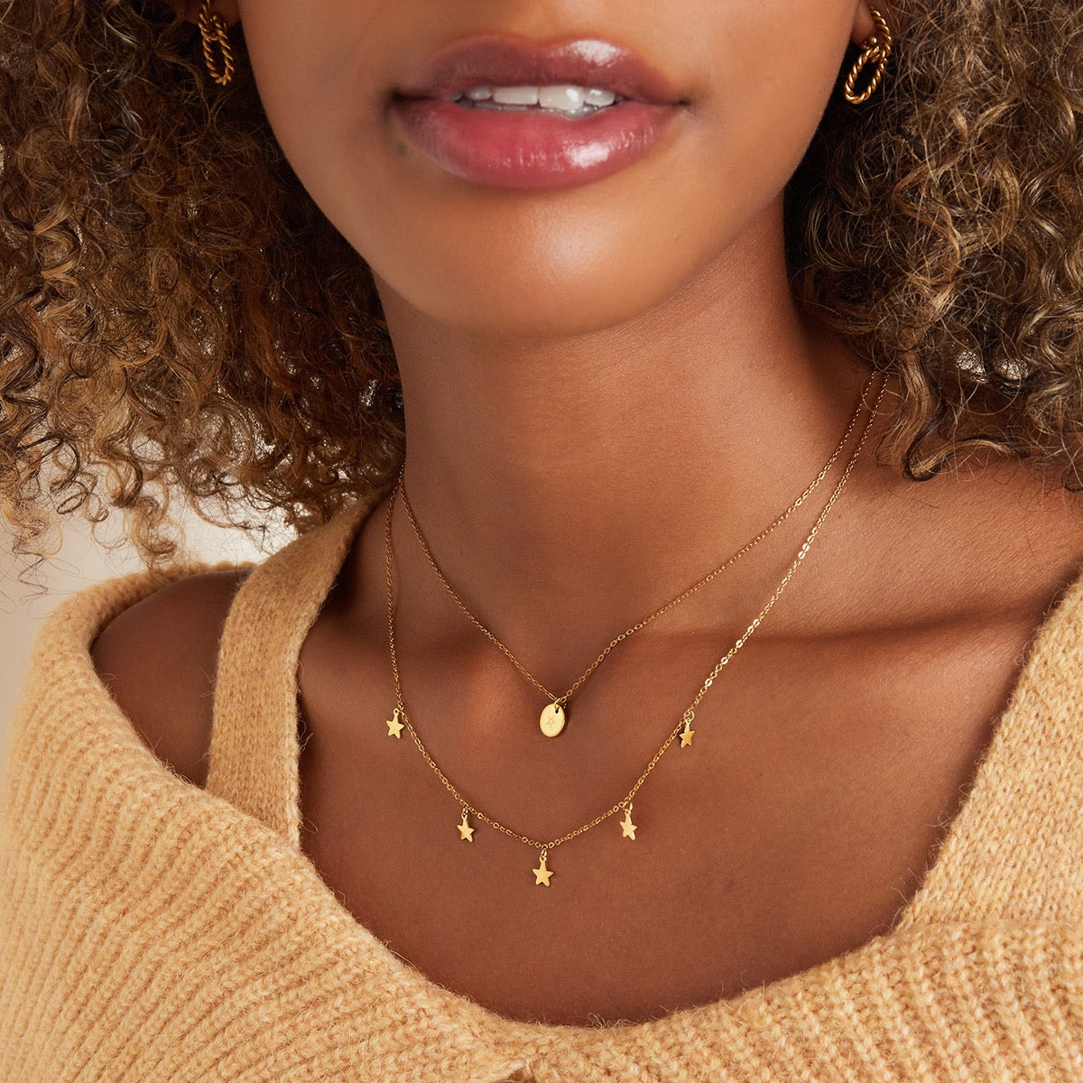 Full of Stars Necklace Gold