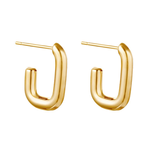 Shimmer Earrings Large Gold