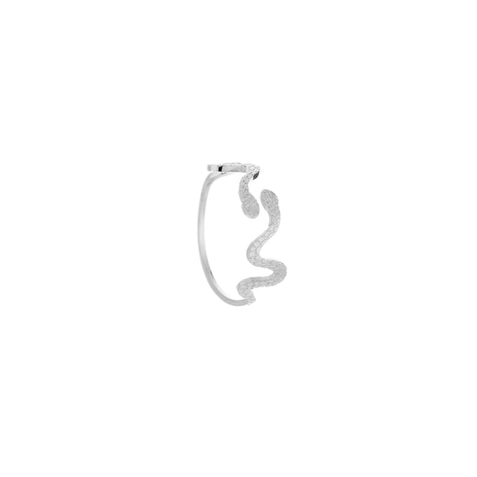 Sizzy Snake Ring Silver