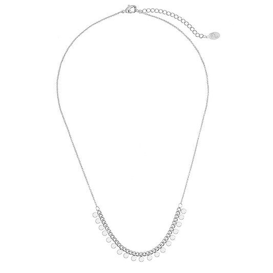 Tiny Coins Necklace Silver