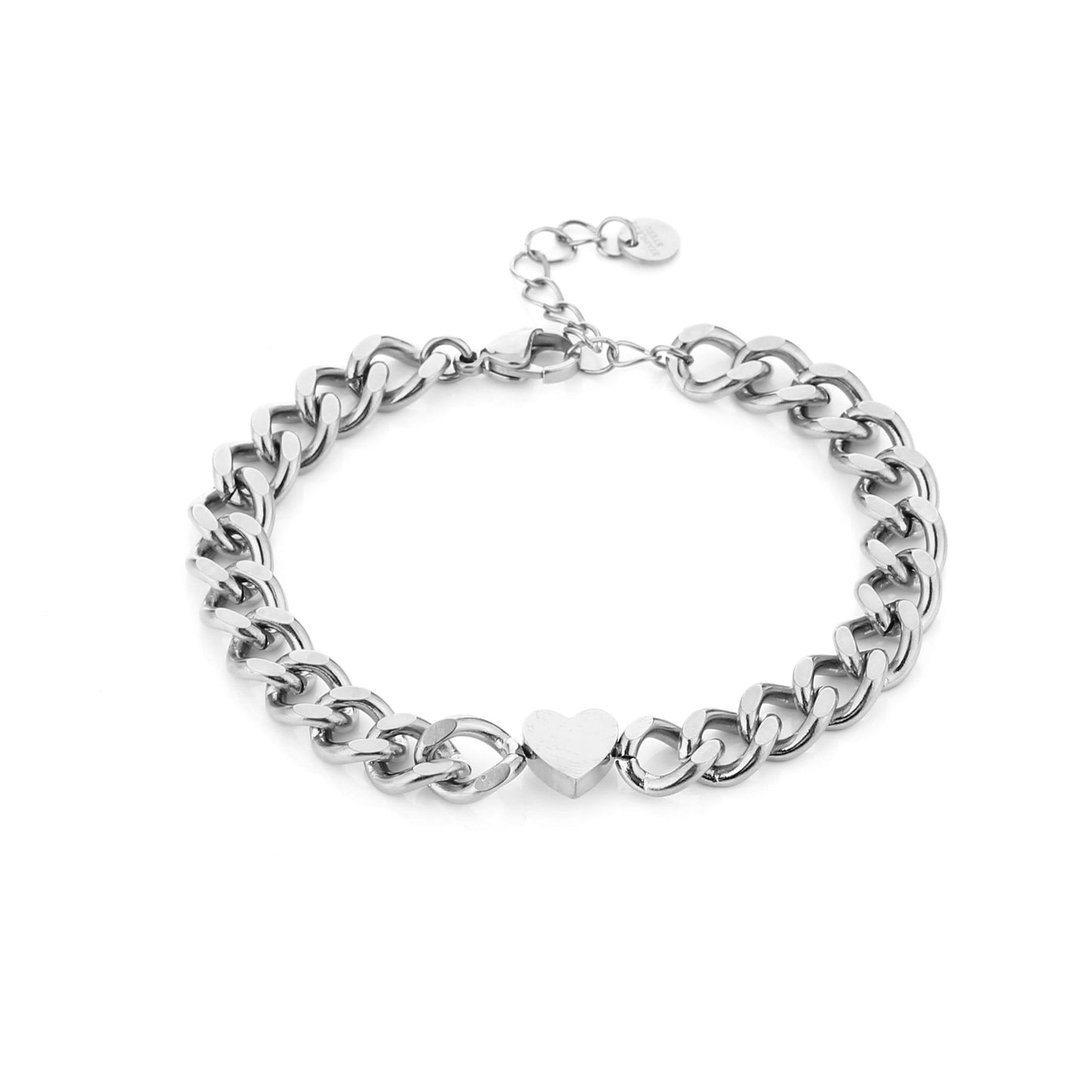 Love Chain Bracelet Silver