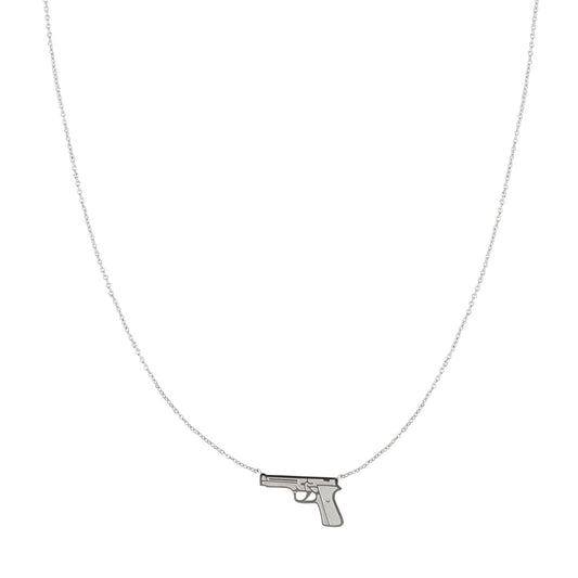 Dress to Kill Necklace Silver
